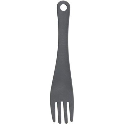 Set takëmesh kampingu RedCliffs Cutlery Set, 3 copë, me karabinë, gri e errët