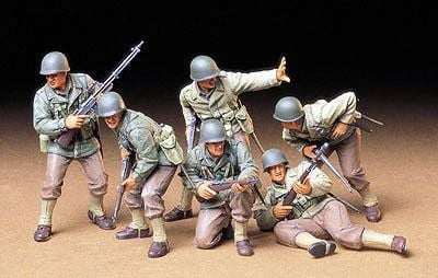 Figurina ushtarake Tamiya U.S. Army Assault Infantry, set modelimi 1:35, plastike, shumëngjyrëshe