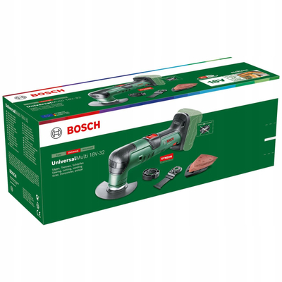 Mjet multifunksional pa kabllo Bosch UNIVERSALMULTI 18V-32, 18V, Starlock, jeshile