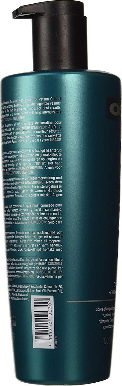 Balsam flokësh Osmo Deep Moisture, 1000ml, për flokë të thatë e të dëmtuar, ngjyrë turkez