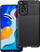Kllëf telefoni Carbon Premium për Xiaomi Redmi 9A 9AT, TPU, antirrëshqitës, i zi