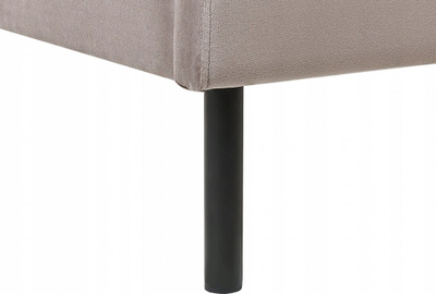 Shtrat Beliani Arette Velvet, 180 x 200 cm, Super King, taupe