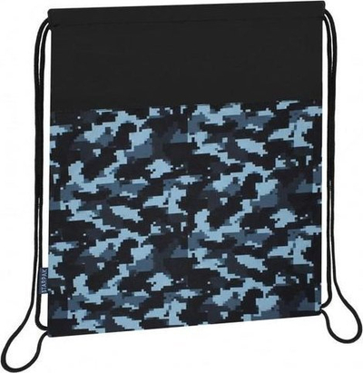 Çantë shpine STARPAK Shoulder Bag Camouflage 506133, me kordone, me bojë kamuflazh, jeshile