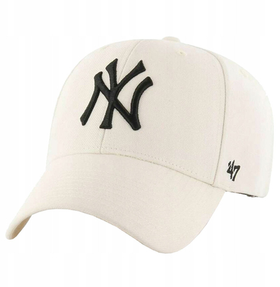 Капа бејзбол 47 Brand MLB New York Yankees B-MVPSP17WBP-NT, волна и акрил, прилагодлива, беж