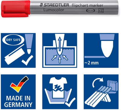 Маркер за флипчарт Staedtler Lumocolor, 2mm, портокалова