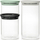 Set kavanozash kuzhine Brabantia Stackable, 3 copë, qelq transparent, kapakë plastikë shumëngjyrësh