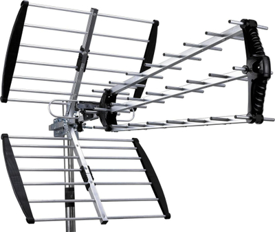 Antena TV Maximum UHF200 për jashtë, UHF, metalike, ngjyrë argjendi