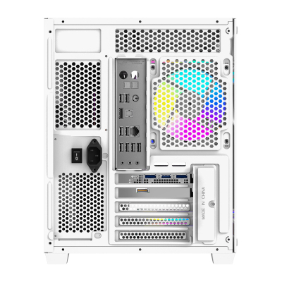 Kuti kompjuteri DarkFlash B275 PRO, mini tower, 6 ventilatorë, e bardhë