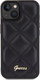 Mbështjellëse telefoni Guess, për iPhone 15, lëkurë ekologjike, e zezë