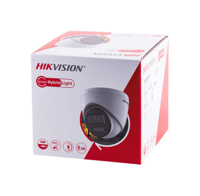 Kamerë IP Hikvision DS-2CD1363G2-LIU, 6MP, audio, e bardhë