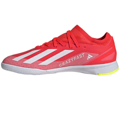 Këpucë futbolli Adidas X Crazyfast League IN Jr, për sallë, për kalama, të kuqe
