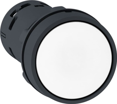 Buton komandues Schneider XB7NA11, 1NO, vetkëthim, i bardhë