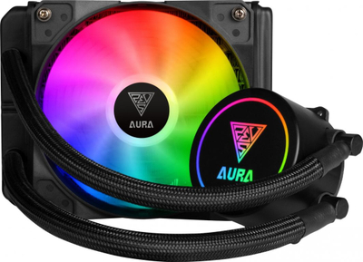 Ftohës uji për CPU Gamdias Aura GL120, 120mm, RGB, i zi