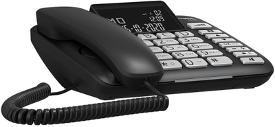 Telefon fiks Gigaset DL780 Plus, analog DECT, identifikim thirrësi, i zi