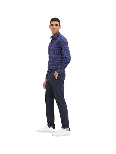 Панталони Tom Tailor Slim Fit, сини