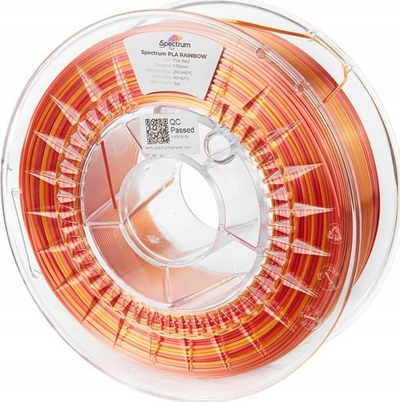 Filament 3D Spectrum 81017, PLA Silk Rainbow 1.75mm, 1kg, Fire Red