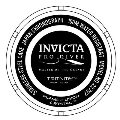 Orë për meshkuj Invicta Specialty Pro Diver 23422, e bardhë/artë