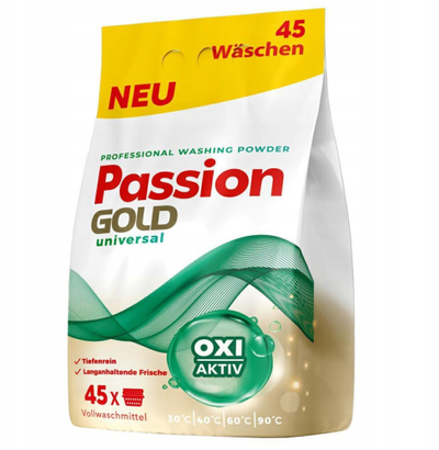 Pluhur larës Passion Gold Universal, 2.7kg, për të bardha dhe me ngjyra