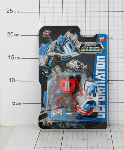 Lodër transformuse Ziyu Toys Fighter Bots Carbot, robot makinë, mbi 3 vjeç, e kuqe