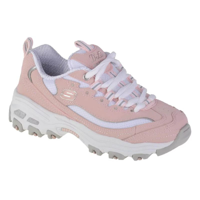 Atlete Skechers D'Lites Biggest Fan Jr 80587L LPKW, për fëmijë, Air Cooled Memory Foam, rozë e bardhë