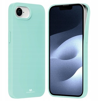 Maskë mbrojtëse Mercury Soft Case për iPhone 16e, silikoni, mint