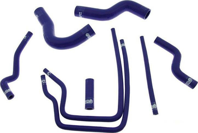 Zorrë silikoni TurboWorks Subaru Impreza WRX STI GC8 EJ20, set ftohësi uji, rezistente temperaturë të lartë, blu