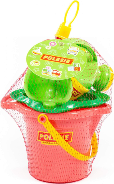 Set lodrash rëre Polesie, kovë me sitë, lopatë, grabujë, kanace uji, shumëngjyrësh