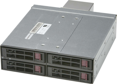 Mobile rack server SuperMicro CSE-M14TQC, 4x 2.5", SAS3 SATA3, gri