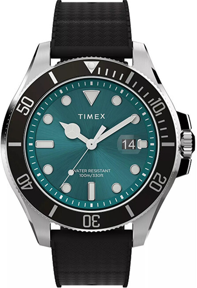 Orë burrash Timex Harbourside Coast TW2V91700, e zezë