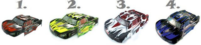 Makinë garash RC Himoto Mega Mayhem 1:8, brushless, 4WD, e zezë jeshile