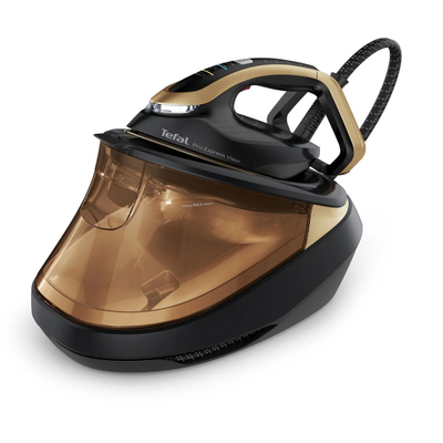 Gjenerator avulli Tefal Pro Express Vision GV9823E1, rezervuar i madh, teknologji Smart LED Vision, ari e zezë