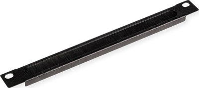 Panel kabllor ROLINE 25.4cm, 0.5U, për rack 10", i zi