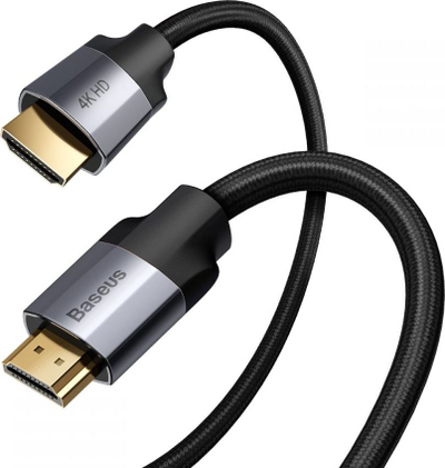 Kabllo HDMI Baseus 4K, 3m, 60Hz, najlon, e zezë