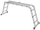 Shkallë për shpi LADDER SHELF 403B 4X3, 86cm, metal, gri