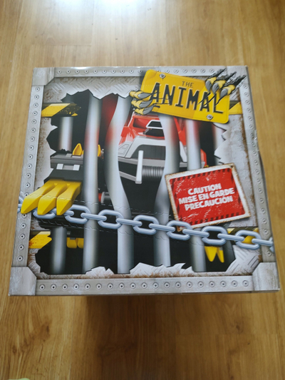 Kamion lodër Spin Master The Animal Unboxing, me drita edhe zhurma, off road, i kuq