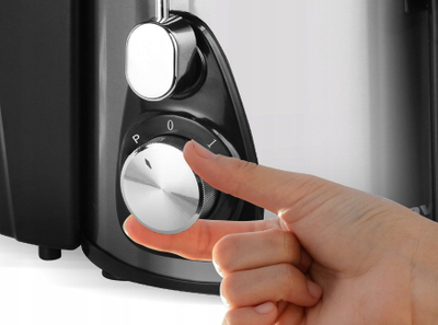 Shtrydhëse frutash edhe perimesh Orava OS-112, 600W, funksion Pulse, argjendt edhe e zezë