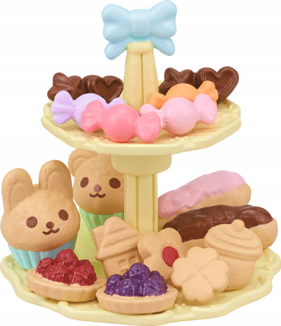 Set lodrash Sylvanian Families Sweets Party, plot me aksesorë, shumëngjyrësh