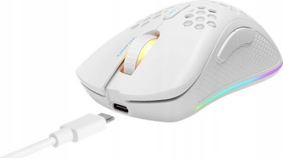 Maus gaming Deltaco Gaming PM80, wireless edhe me kabllo, 64000 DPI, drita RGB, rozë