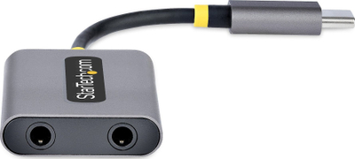 Adapter audio StarTech USB C në 2x 3.5mm, me mikrofon, i bardhë
