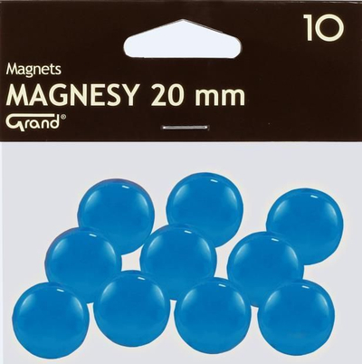 Set magnetë Grand, 20 mm, 10 copë, të kaltër