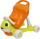 Lodër për ecje dhe hipje Chicco ECO+ Turtle Walk &amp; Ride, plastikë e ricikluar, 9+ muaj, shumëngjyrëshe