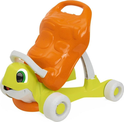 Lodër për ecje dhe hipje Chicco ECO+ Turtle Walk &amp; Ride, plastikë e ricikluar, 9+ muaj, shumëngjyrëshe