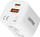 Karikues muri Unitek, 33W, 1x USB C PD, 1x USB A QC 3.0, i bardhë set 2 copë
