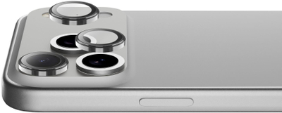 Rreth mbrojtës kamere Cellularline Camera Lens Protection Ring, për iPhone 17 Pro dhe 17 Pro Max, xham i temperuar, transparent