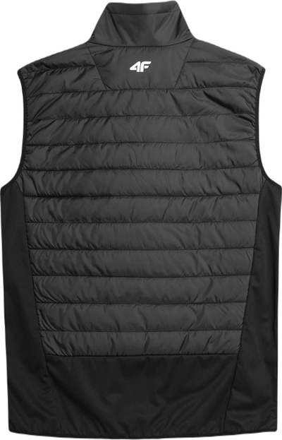 Jelek sportiv 4F Primaloft, me termoizolim, me zinxhir të plotë, i zi