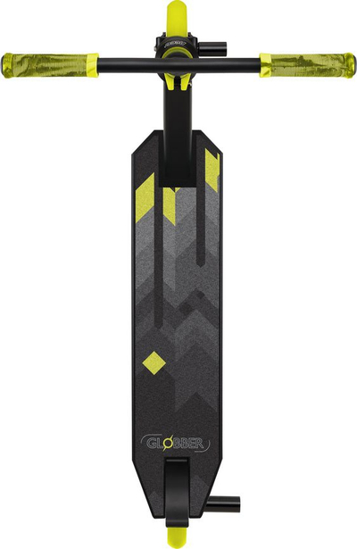 Trotinet stunt Globber GS 540, rrota 100mm, alumin, i zi me neon