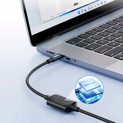 Kabllo printeri Vention USB C në USB B, 2.0, 2A, 2m, e zezë