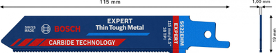 Teh për sharrë reciproke Bosch EXPERT S 522 EHM, për metal, 1 copë
