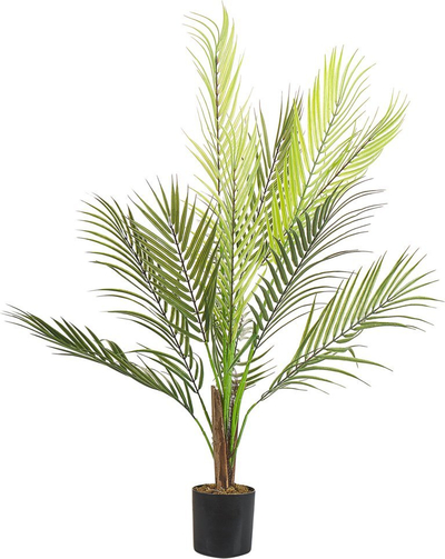 Bimë artificiale dekorative ARECA PALM, 83 cm, me vazo, jeshile