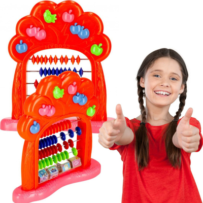 Abakus plastik Mega Creative 502466, me bazë, shumëngjyrësh